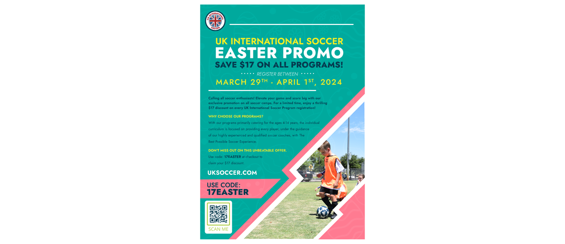 Summer Soccer Camp Registration - Easter Promo!